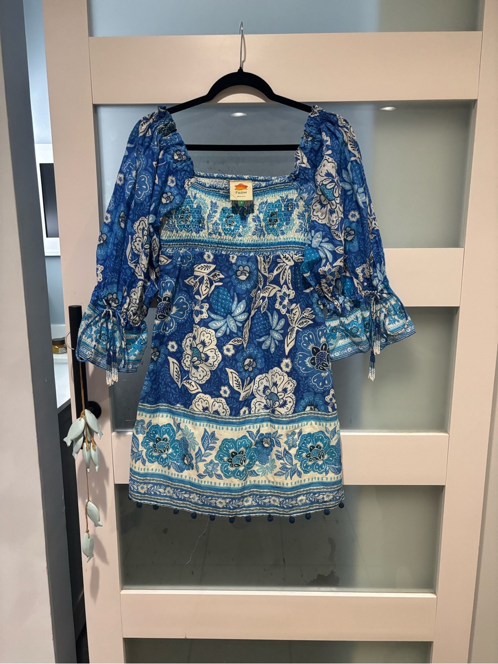 FARM Rio Blue Floral dress